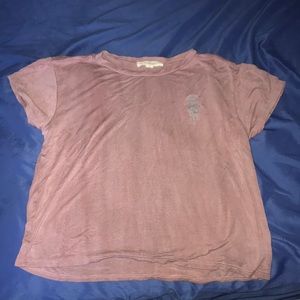 Cute purple/pink slighty crop tee